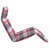 Foldable Sun Lounger Red Checkered Pattern 175 x 54 x 8.5 cm Oxford Fabric