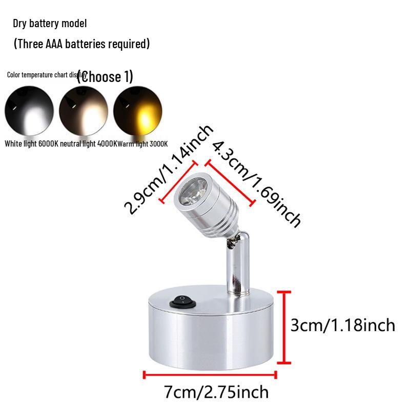 Wireless Jewelry Display Spotlight with Battery