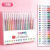 Color Glitter Gel Pen Glow Glitter Gel Pen Morandi Color Notebook Pen To Make Notes Pearlescent Markers