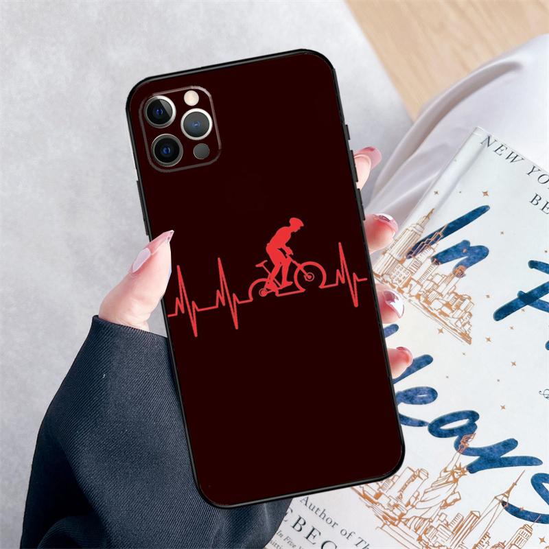 Love Cycling Road Bike Phone Case For iPhone 16 Pro Max 11 12 13 Mini 14 15 Pro Max XR 15 16 Plus 16e Cover Coque
