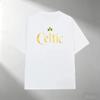 Unisex Pure Cotton T Shirt Fashion Celtic Clover Pattern Print Short Sleeve Tops Casual Streetwear Loose Male Summer Tee Clothing