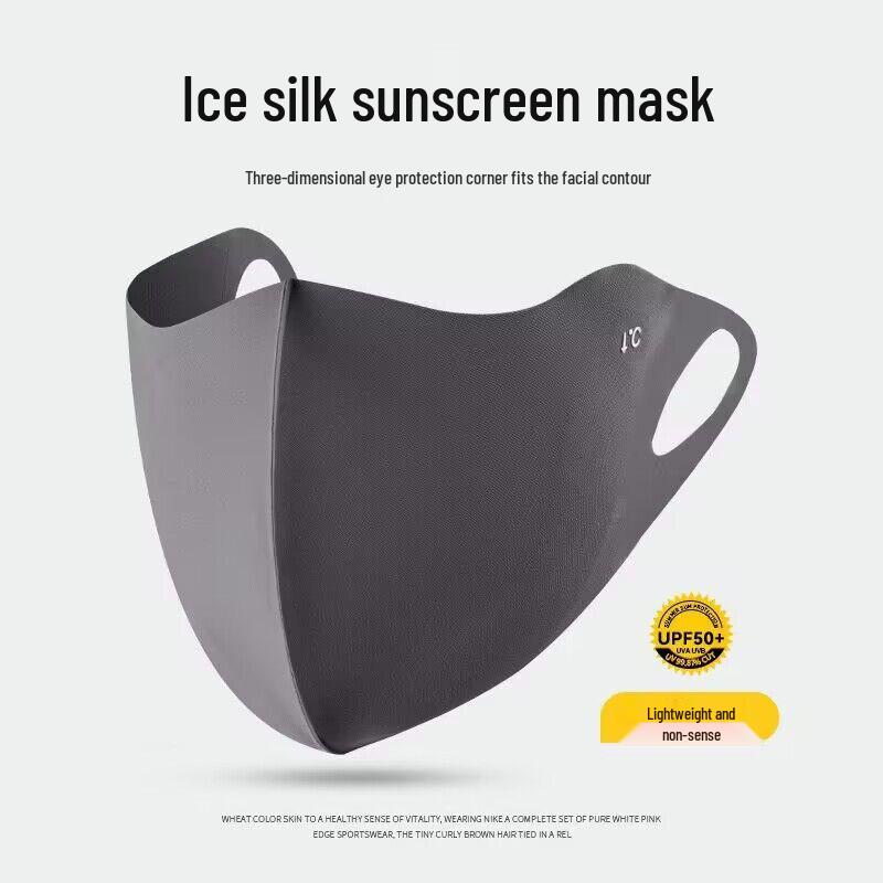 Women's Breathable UV Protection Face Mask: Lightweight Ice Silk Sunshade, Protects Eye Corners, Ideal for Cycling