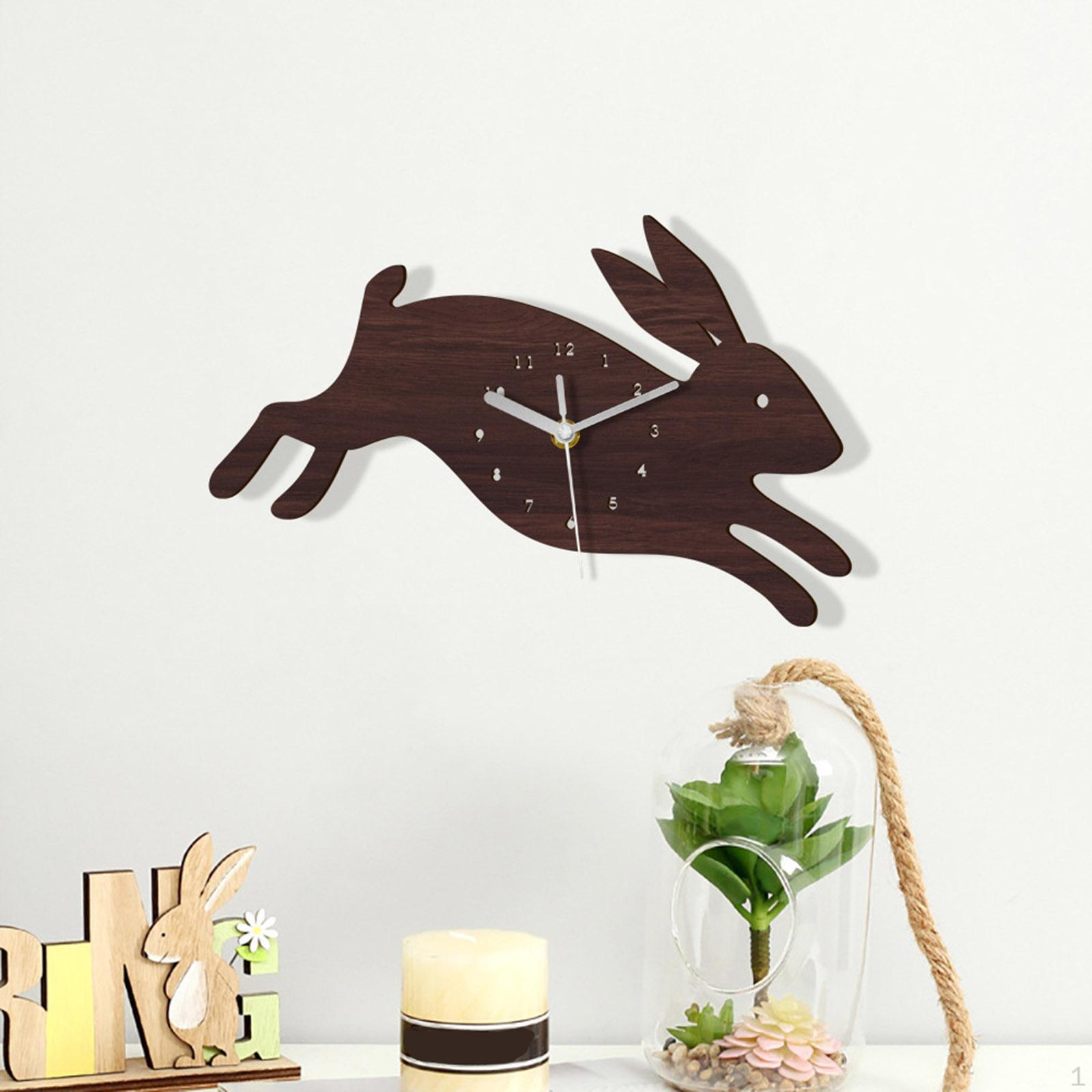 

Shape Cartoon Wall Clock Non Ticking school Adorable Durable Ornaments for Kids Decoration Nursery