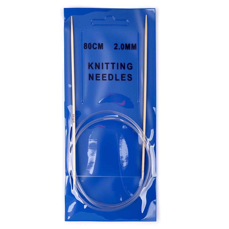 2mm-8mm Bamboo Plastic Circular Knitting Needles Beige Crochet Needles Pins Needle Craft Tools DIY Sewing Tools