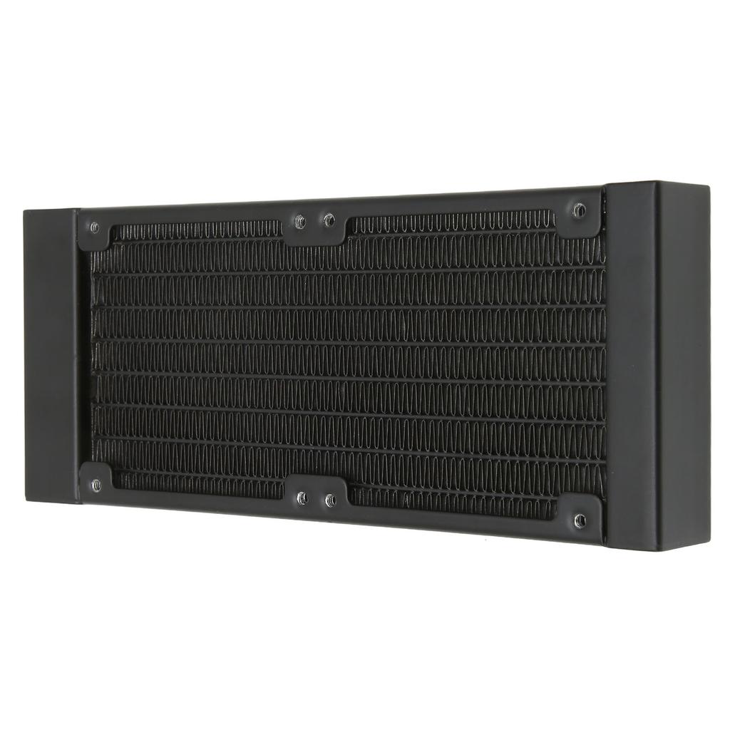 Water Cooling Radiator 8 Pipes G14 Thread 80mm Dual Fans Aluminum Alloy Heat Exchanger for