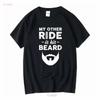 My Other Ride Is His Beard T Shirt Vintage Washed Soft Graphic Breathable Versatile Fashion Streetwear Comfortable