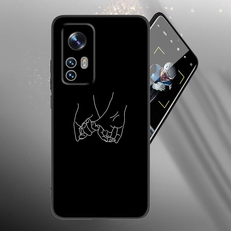 Abstract Art Line Phone Case For Xiaomi Mi 10T 11i 11T Note 10 11 Lite NE F1 POCO F3 M3 X3 GT NFC M4 X4 Pro 5G Soft Black Cover