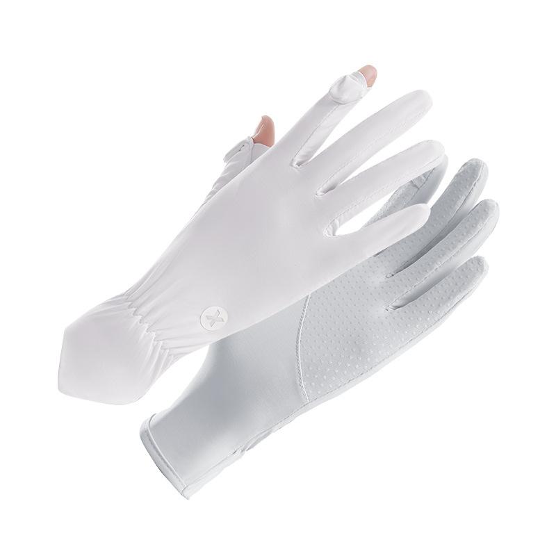 Sun Protection Gloves UV Resistant Women's Ice Silk Outdoor Sports Cycling High Elasticity Thin Extended