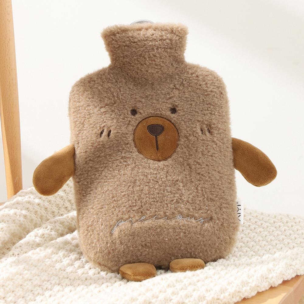 Leak-proof Hot Water Bottles Cute Hand Warmers Cartoon Water-filling Bottle  Female