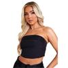 Missy Empire Womens/Ladies Satin Foldover Crop Top