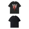 Wassup Heods Trendy Brand Large W Letter Casual Short-Sleeve T-Shirt for Men and Women, Summer American Street Style Versatile Couple Outfit