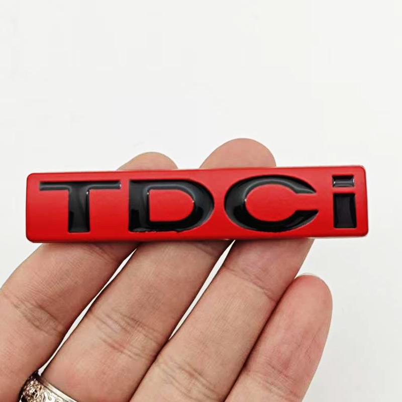 3D Metal Car Styling Logo TDCI Badge Sticker Rear Trunk Emblem Fender Side Decals For Frod Focus Mondeo Fiesta Kuga Accessories