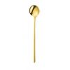 Stirring Spoon Crafted from 304 Stainless Steel Small Round Shape for Coffee Tea Desserts Mirror Finish Lightweight