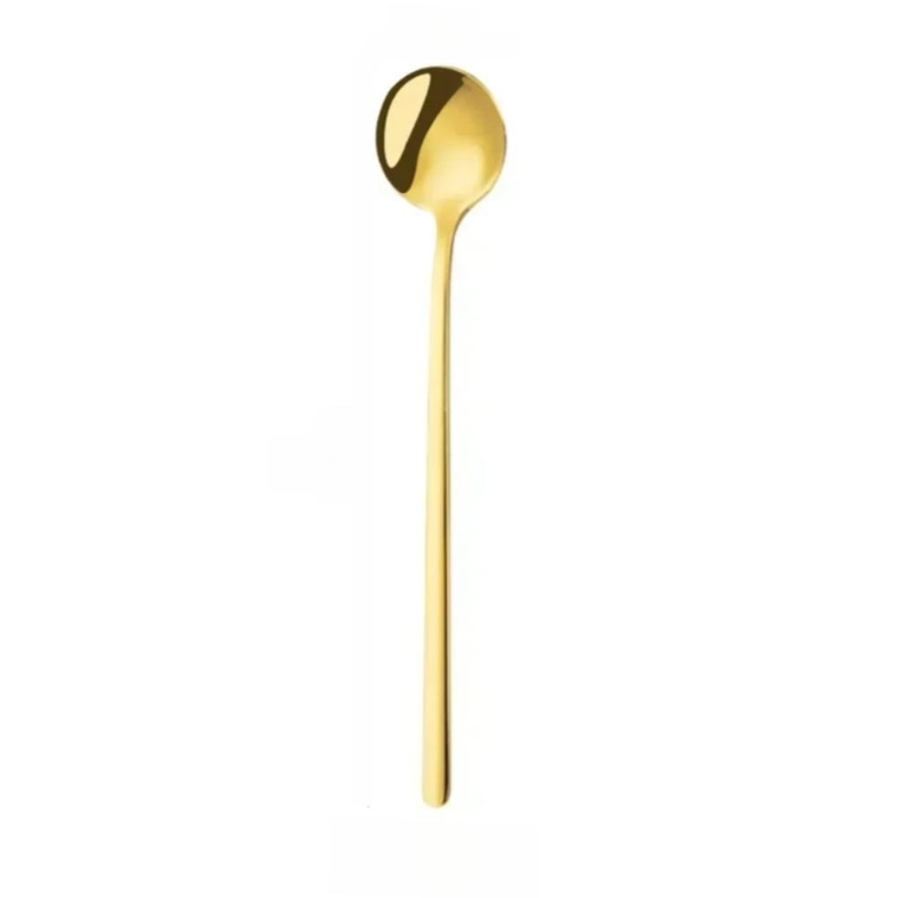 Stirring Spoon Crafted from 304 Stainless Steel Small Round Shape for Coffee Tea Desserts Mirror Finish Lightweight