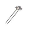 U Shape Ponytail Clip Ginkgo Biloba Pattern Headdress Accessories Elegant Chinese Hairpin  Women