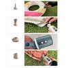 Outdoor Mini Air Pump with LED Light 4 Nozzles Type-C Rechargeable Inflatable