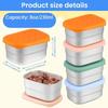 New Stainless Steel Food Container Reusable Silicone Lid Snack Container Sealed Multi-purpose Fruit Storage Box