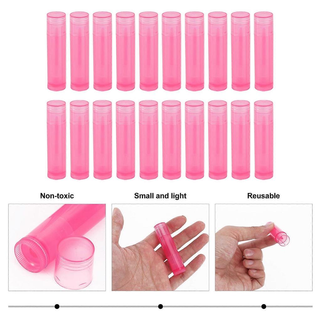 Lipstick Tube Practical Empty Lip Pomade Tubes for Storage Use 20Pcs