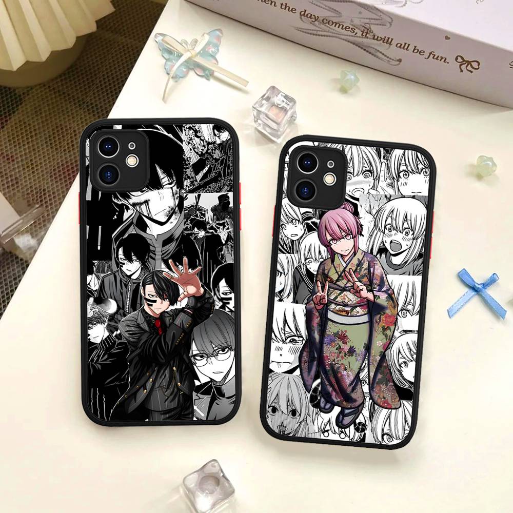 Hot Anime T-Tougen A-Anki For IPhone 16 Pro Max 15 14 13 12 11 XS MAX X Plus Candy Color Matte TPU Phone Cover