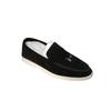 Leather Loafers Women's Spring and Autumn Flat-bottomed British Style LP Comfortable Pedal Lazy Shoes Casual Single Shoes
