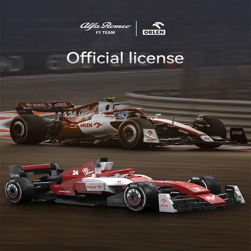 1/24 Alfa Romeo Formula-1 Racing Car F1 Racing Car C42 Sports Car Model Building Blocks City Racing Car Bricks Toys Kid Gift