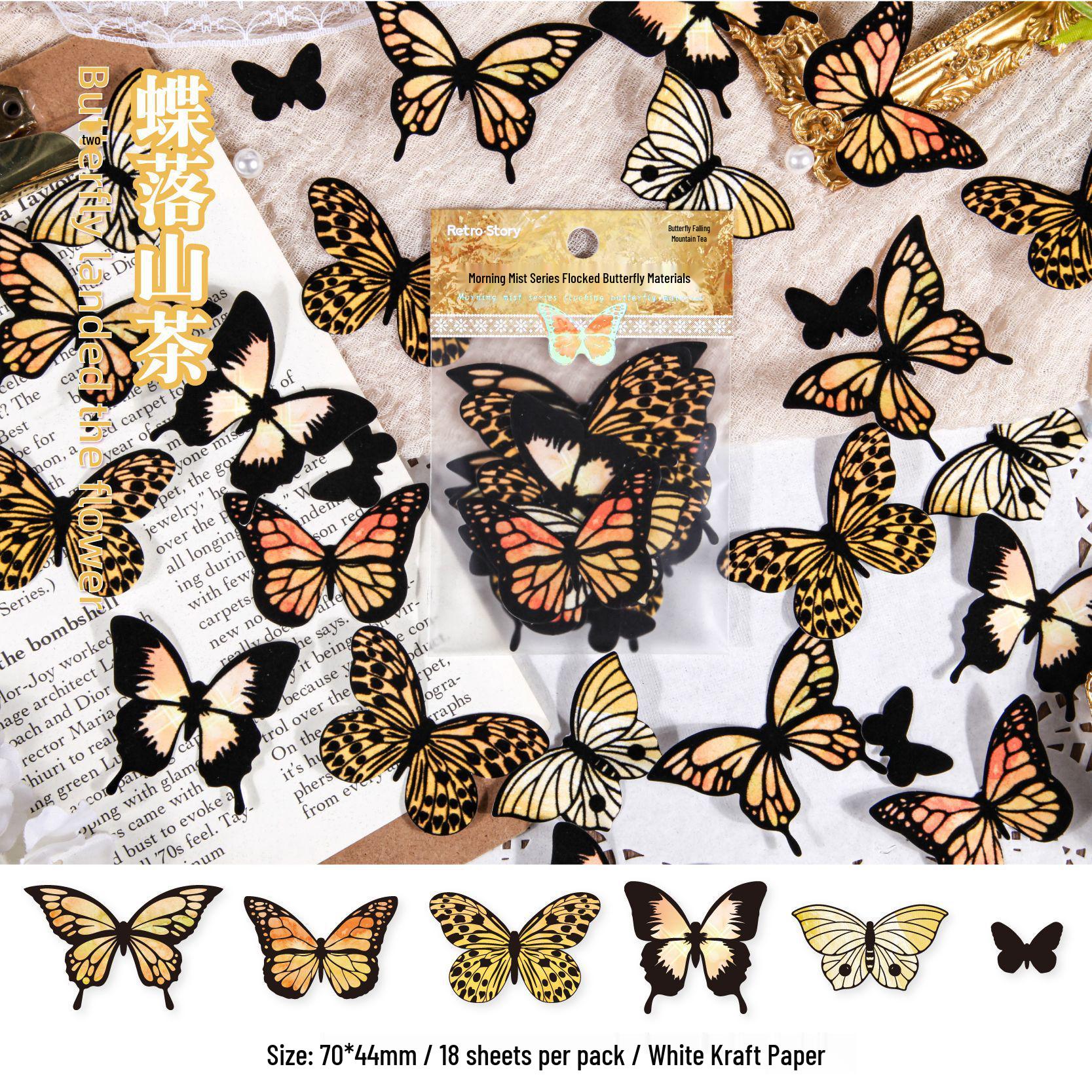 Ретро-история Серия «Бабочки» Дневник: Набор для декора и коллажа «Утренний туман»