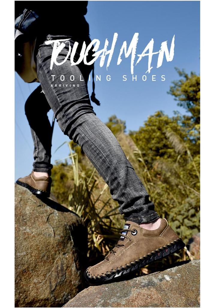 2026 Men's Lightweight Handmade Leather Casual Shoes: Trendy, Fashionable Design