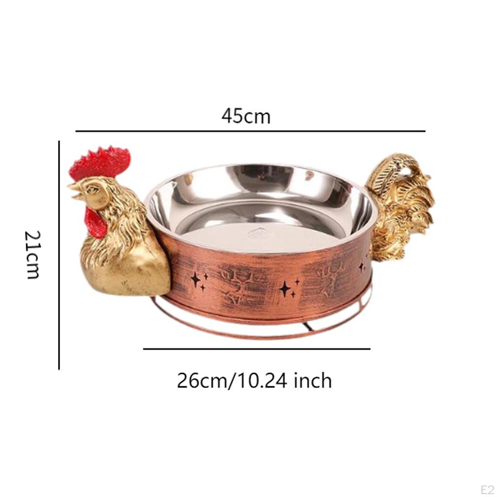 Chicken Dry Pot Buffet Food Warmer Cooking Creative Quick Heating Themed Cookware