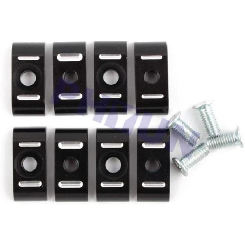 4x 8MM Motorrad Bremsleitung Gaszug Klemme Schlauchschelle Separator Universal