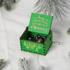 Wooden Hand-Cranked Christmas Music Box Ornament