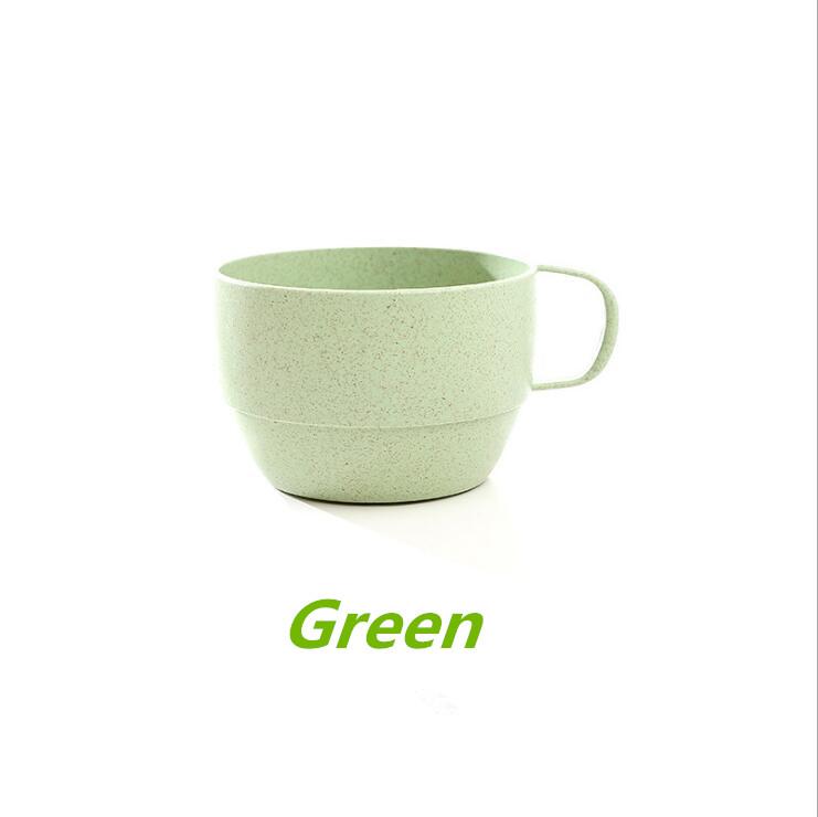 Wheat Straw Milk Cup European Style Coffee Tea Mug Simple Breakfast Drinking Cup Eco-friendly Drinkware