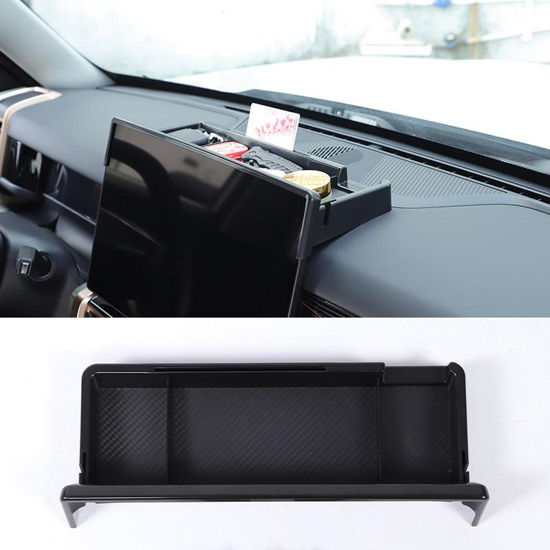 

For Chery iCAR 03 Jaecoo 6 J6 2026-2026 Car Center Navigation screen rear Storage Box With phone holder Accessory