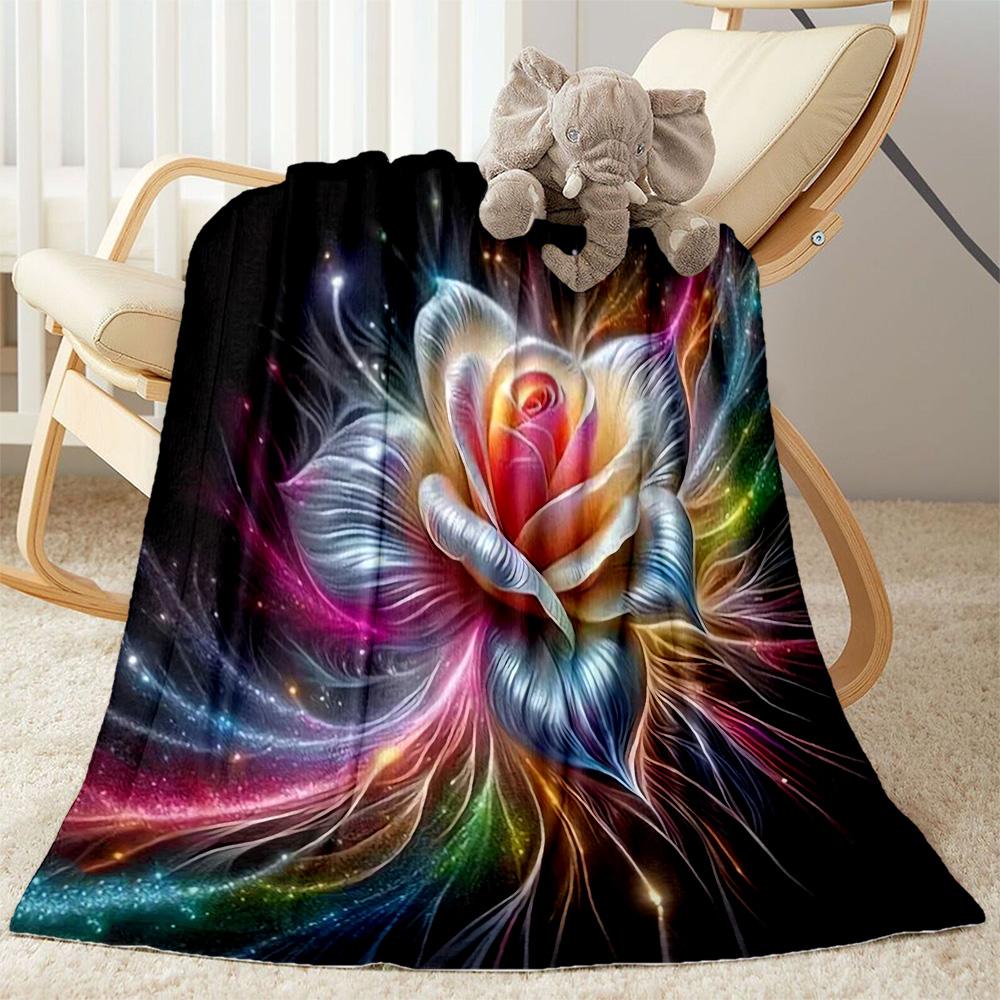 1pc Sunflower Pattern Blanket Comfortable Soft Lightweight Perfect for Travel Camping Picnics Sofa Office Bed Living Room Ideal Gift for Friends