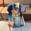 Autumn and Winter Oil Painting Style Scarf Fashionable and Versatile New Cold and Warm Medium and Long Star Scarf Atmosphere Shawl