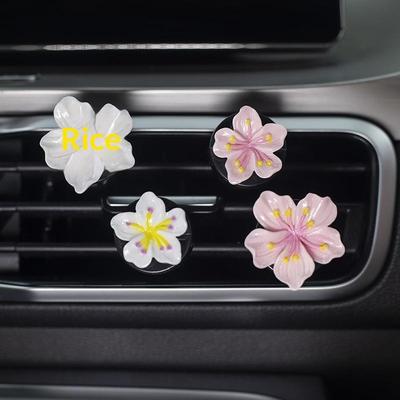 2Pcs Car Perfume Clip Flower Air Outlet Decorations Car Air Conditioner Air Vent Personalized Interior Decoration Accessories