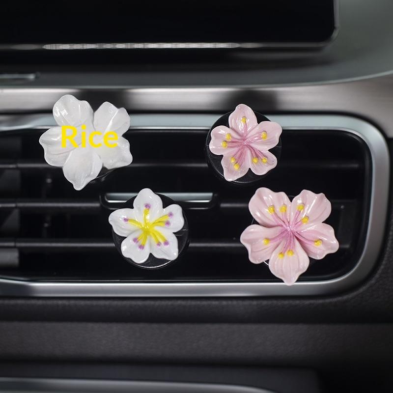 2Pcs Car Perfume Clip Flower Air Outlet Decorations Car Air Conditioner Air Vent Personalized Interior Decoration Accessories