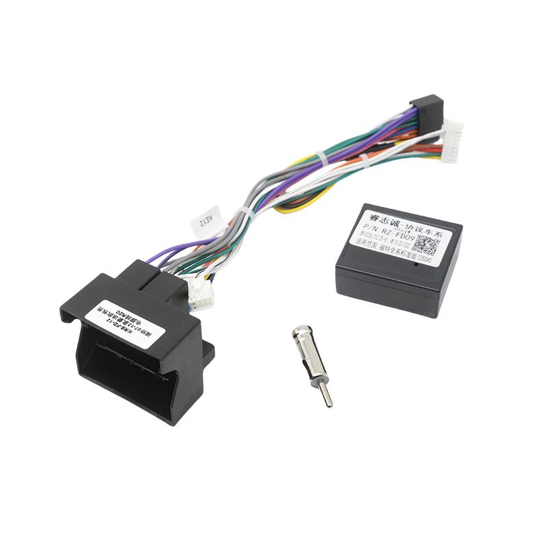 9 Inch 2DIN Car Radio Fascia Panel Adapter For Ford C-Max S-Max Fiesta Galaxy Kuga Mondeo Transit Connect Focus Wiring Harness