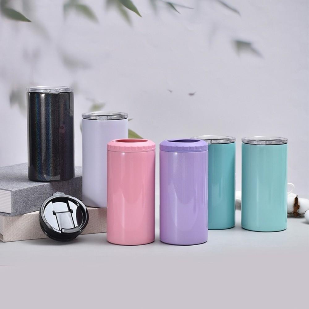 304 Stainless Steel Cola Beer Can Insulated Lids 16Oz Insulation Or Cooling Can Cooler High-Capacity Dual Layer Vacuum Cup