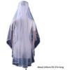 Long Wedding Veil Lace Veils with Hair Comb Wedding Hair Accessories White 2-Layer Wedding Veil