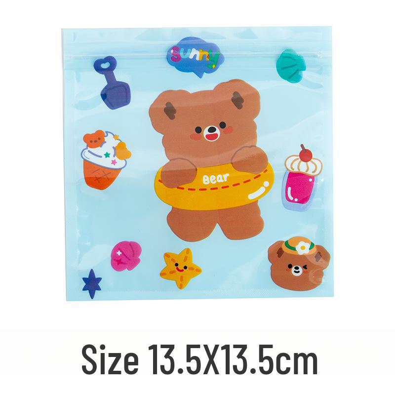 

Корейский милый медведь мешок для закусок и конфет с застежкой-молнией для мелких предметов 13.5*13.5