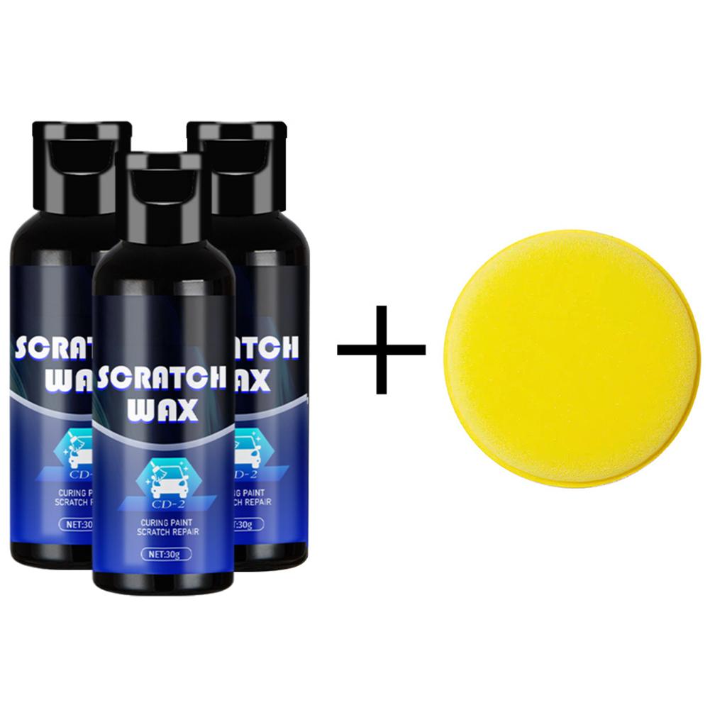 1/3 Packs Car Scratch Repair Paste, Car Paint Scratch Repair Polishing Wax Car Scratch Removal Repair Wax Kit with Sponge