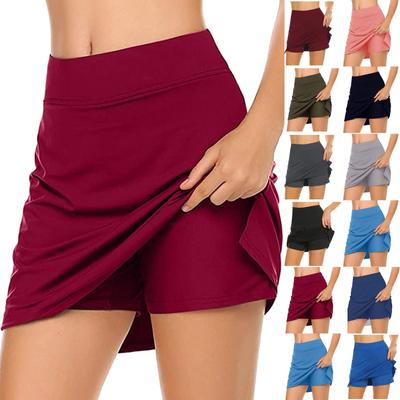 Elastische Yoga-Culottes für Frauen, einfarbige sportliche Shorts, leichte, hoch taillierte, dünne, einfarbige Jogginghosen