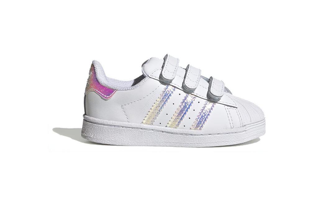 Adidas Originals SUPERSTAR Comfortable Abrasion Resistant Low top Toddler Shoes White Infant And Toddler FV3657