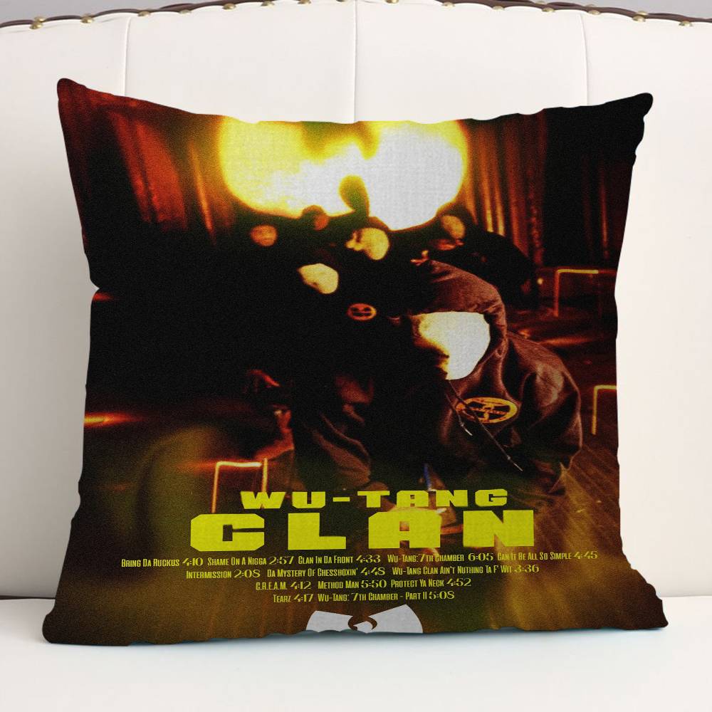 W-Wu-T-Tang C-Clan Group Pillow Gift Home Office Decoration Pillow Bedroom Sofa Car Cushion CoverPillow Case