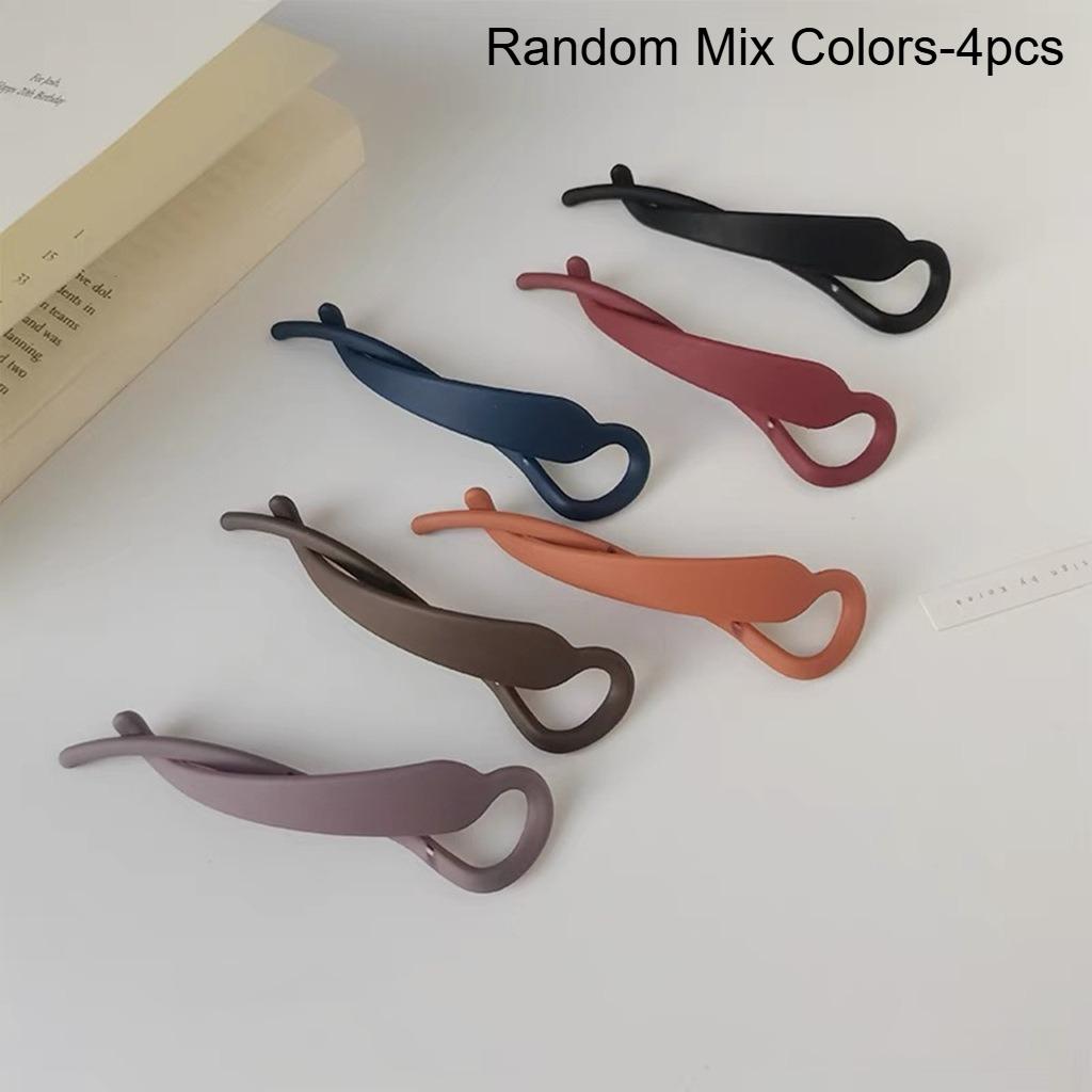 

2pcs Simple Fashion Banana Clip Vertical Clip Ponytail Hair Clip Elegant Temperament Claw Clips Hair Accessories for Women 4pcs