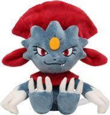 Pokémon Used Plush Weavile Fit Plush Toy from Center Toy " "
