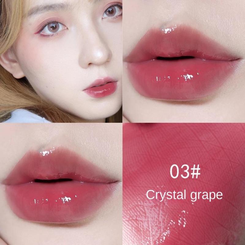 Dudu Lip Gloss Colorless Transparent Lip Gloss Bright Crystal Lip Gloss Glass Lips Fine Glittering Pearl Light Band Shiny Jelly