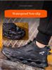 Waterproof Work Safety Shoes Men Women Indestructible Work Sneakers Protection Steel Toe Shoes Rotating Button Safety Boots
