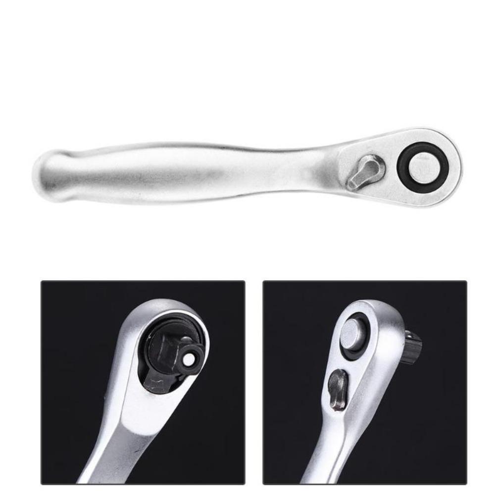 72 Teeth Mini 1/4 Inch Spanner Single-Ended Torque Ratchet Wrench Spanner Portable Repair Tools For Vehicle Bicycle Bike