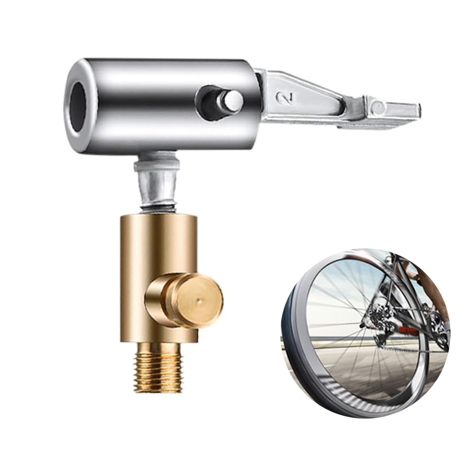 

Car Tire Valve Adapter Car Inflatable Pump Connector Inflator Accessories Car Tire Inflator Air Chat for Can Inflate Not